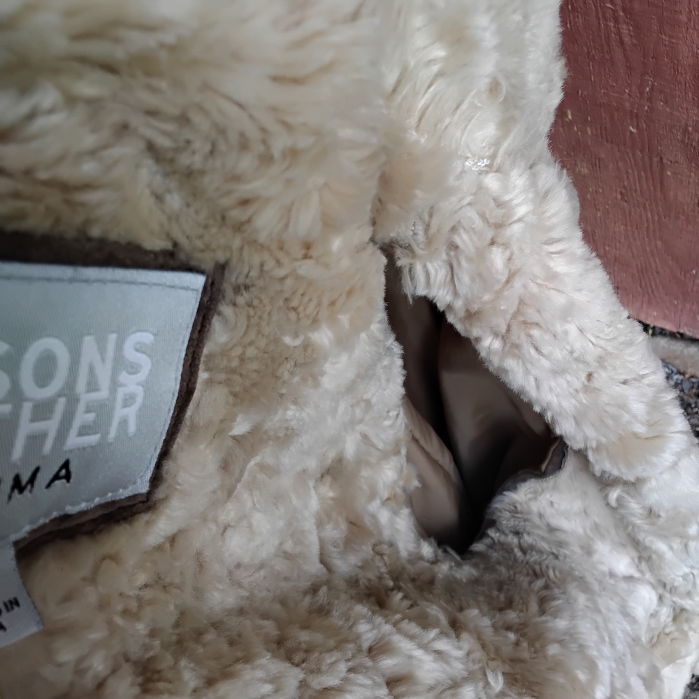 Wilsons Leather Suede and Shearling Jacket - Picture 9 of 10